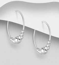 [149639_488492] 925 Silver Earrings