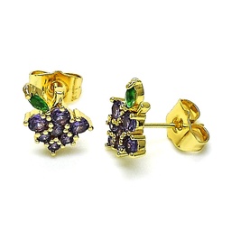 [147883] Grapes GF Earrings