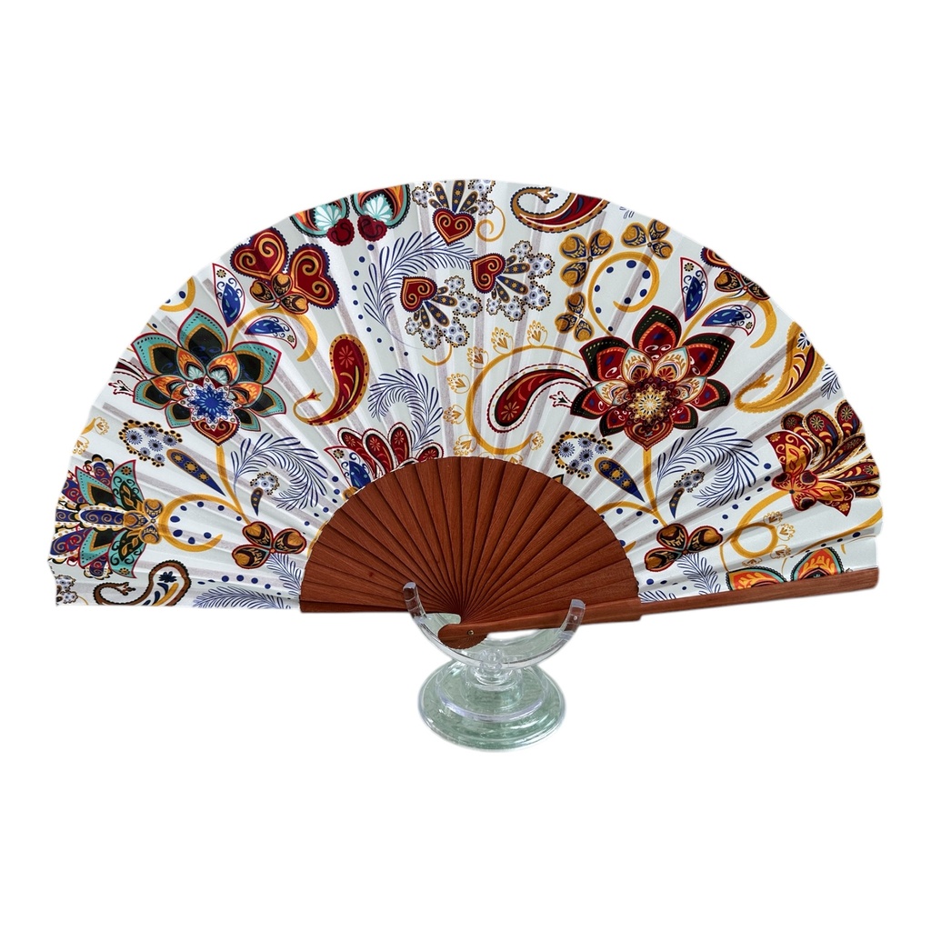 Peral Paisley Hand Fans