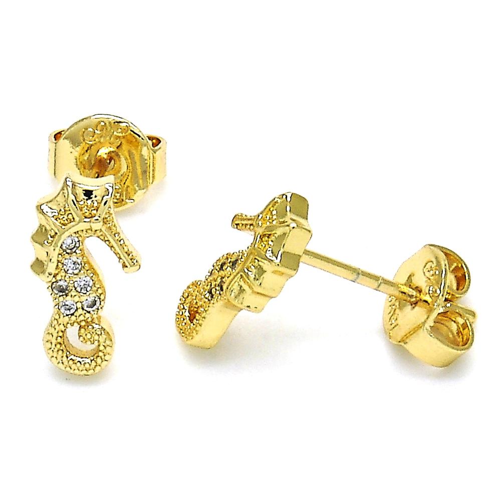 Seahorse GF Earring