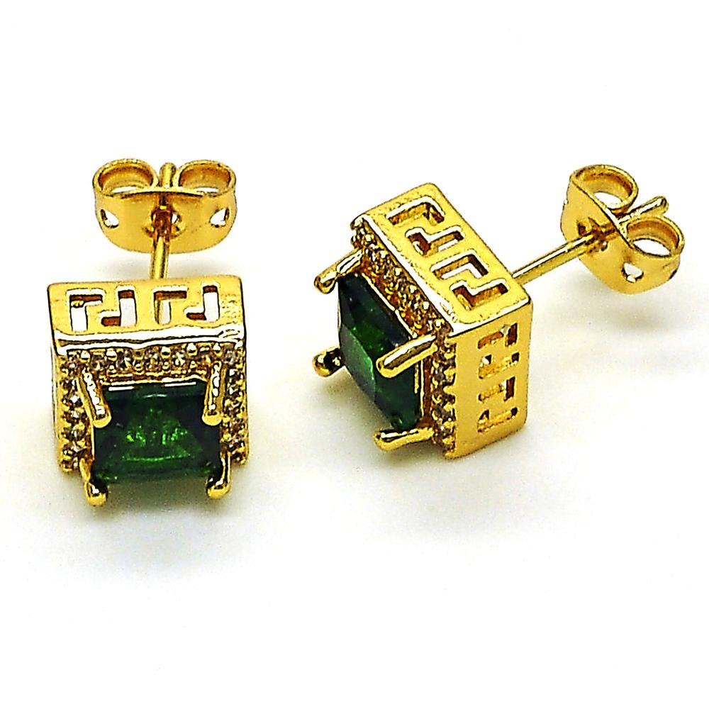 Green GF Earrings