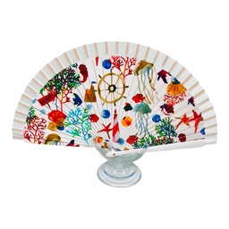 [232318BL] Anchor Hand Fans