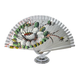 [334422PL] Silver Hand Fans