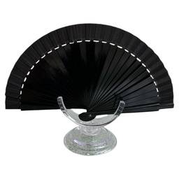 [34568BK] Mini Solid Hand Fans
