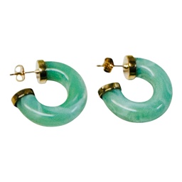 [120527] Green Earrings