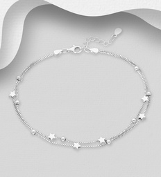 [169449_455038] 925 Silver Anklets