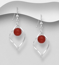 [100762_596451] 925 Silver Earrings