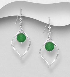 [100762_596445] 925 Silver Earrings