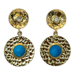 [100100WH] Brass Earrings