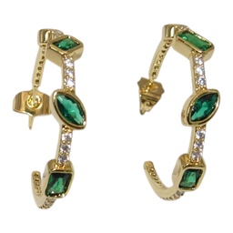 [ZE009G] Brass Italy Earrings