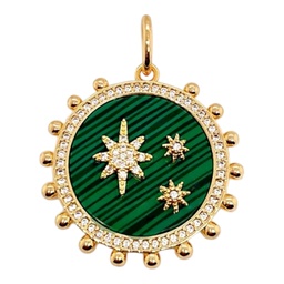 [ZP001M] Brass Italy Charm