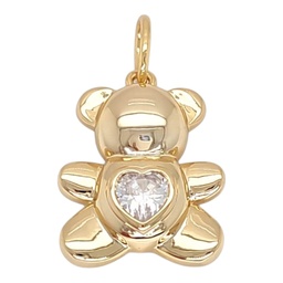 [ZP009G] Brass Italy Charm