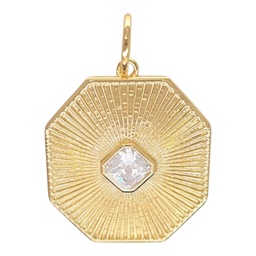 [ZP010G] Brass Italy Charm