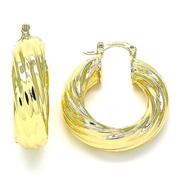 [142976] Twist Hoops Earrings