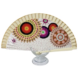 [799918BL] Mandala Hand Fans
