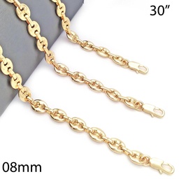 [110256] Gold Filled Pier F Chain 30”
