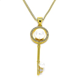 [133097] Key Pearl GF Chains 