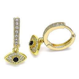 [141594] Eyes Hoops Earrings