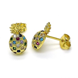 [132137] Pineapple GF Earring